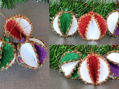 ????Fántásticas esferas Navideñas rápido y fácil de hacer ???? DIY Christmas Ornaments Decoration Ideas
