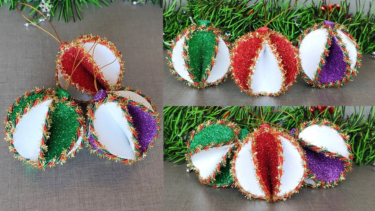 ????Fántásticas esferas Navideñas rápido y fácil de hacer ???? DIY Christmas Ornaments Decoration Ideas