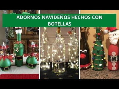 Adornos navideños que puedes hacer con botellas de licor