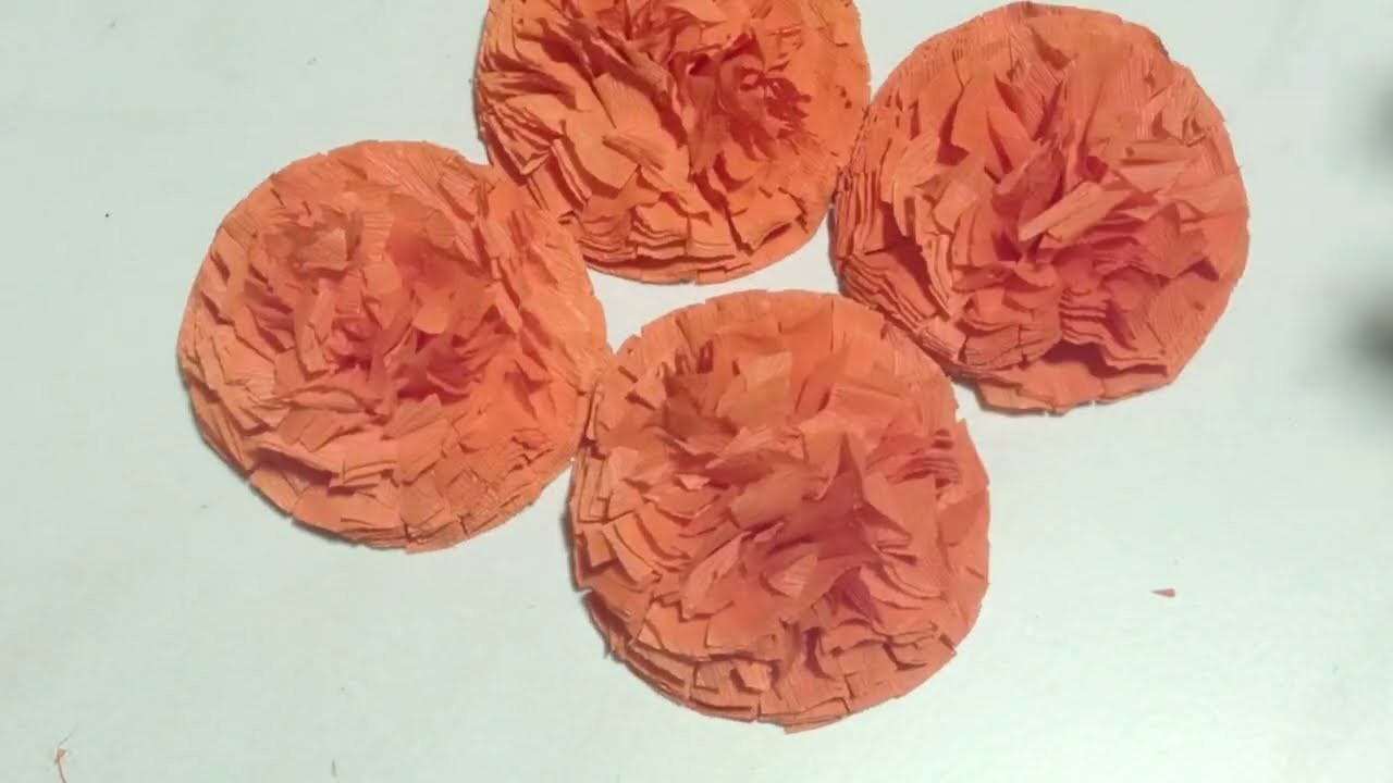 Diferentes maneras de hacer flores de cempasúchil. cempasuchil de papel