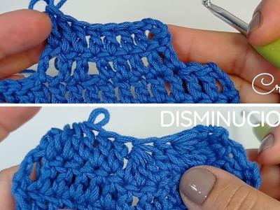 Disminuciones en crochet o ganchillo