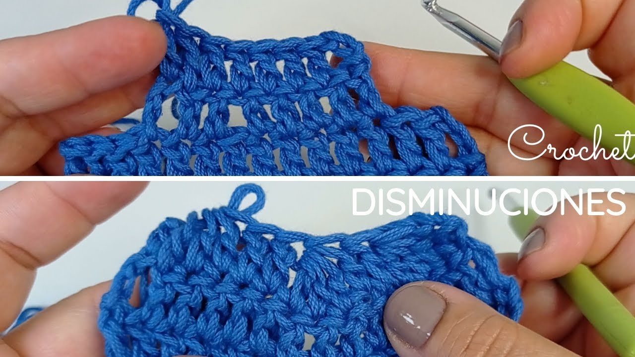 Disminuciones en crochet o ganchillo