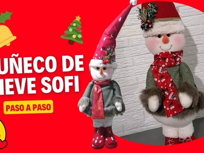 Muñeco de Nieve sofi. Ana Li Baez. Paso a paso