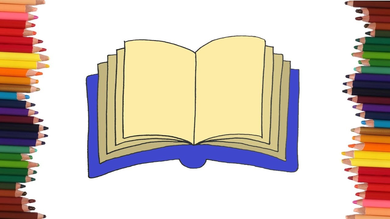 Como dibujar un libro abierto | Dibujos faciles