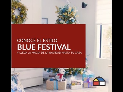 Deja que el estilo Blue Festival lleve la magia de la navidad a tu hogar