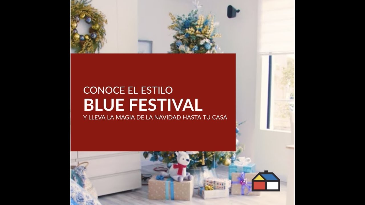 Deja que el estilo Blue Festival lleve la magia de la navidad a tu hogar