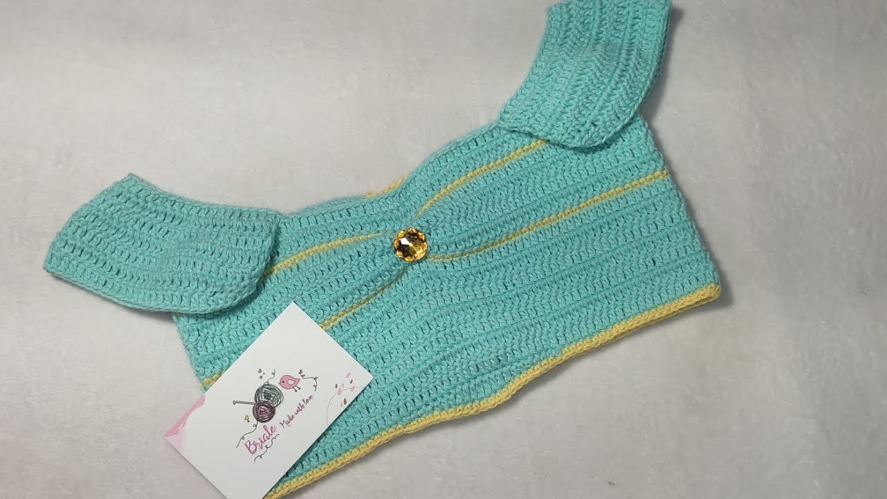 Disfraz de la princesa Jazmin para bebé de 6 a 9 meses tejido a crochet 1ra parte (Top)