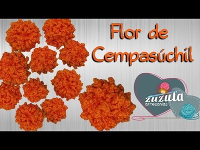 Flor de Cempasúchil a crochet