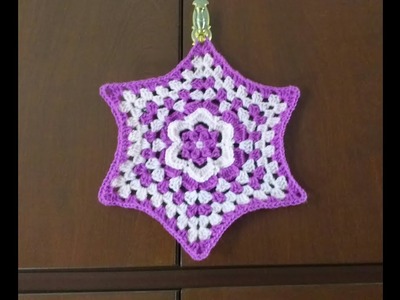 MANDALA HERMOSO TEJIDO A CROCHET  Mano Izquierda