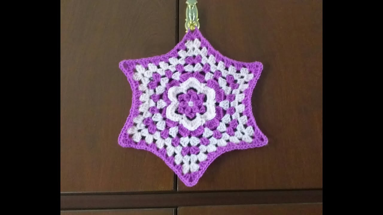 MANDALA HERMOSO TEJIDO A CROCHET  Mano Izquierda
