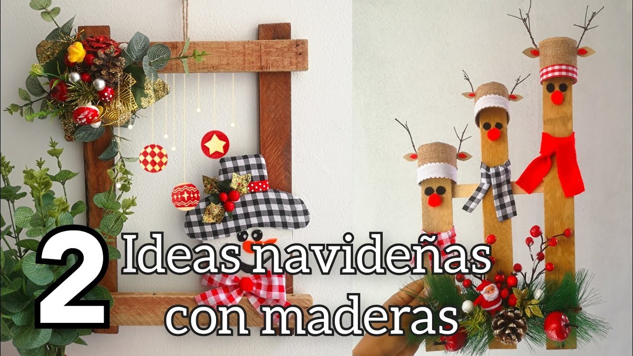 2 Manualidades Navideñas con Cajas de frutas, económicas y decorativas. Crafts Christmas 2022.