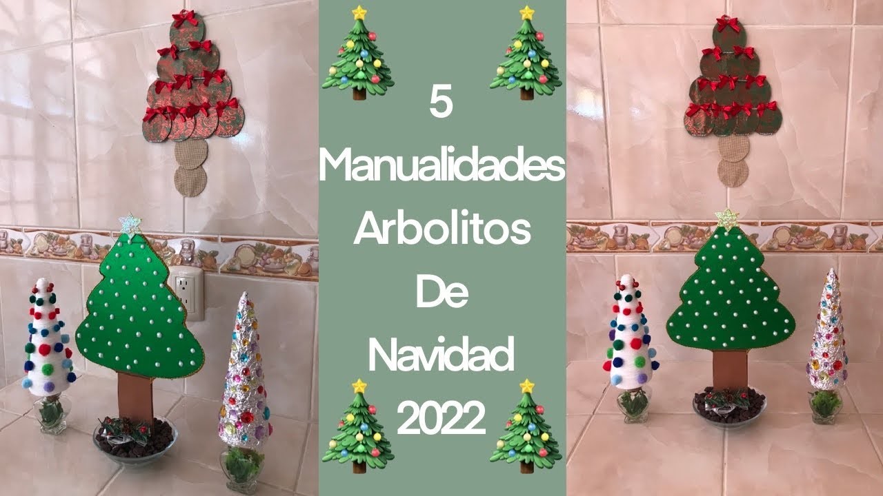 5 ideas para hacer arbolitos de Navidad ????✨CHRISTMAS TREE IDEAS ????✨MANUALIDADES NAVIDAD ???? XMAS ????