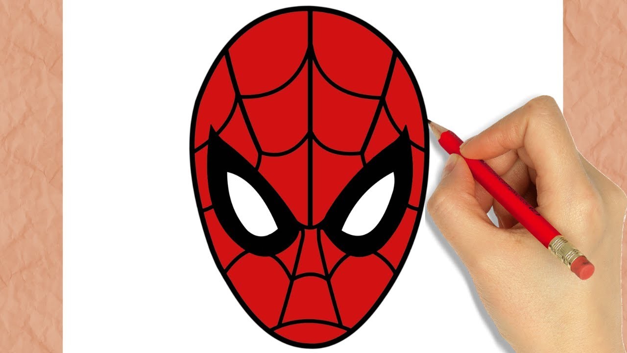 Como dibujar Spider-Man Fácil (paso a paso)