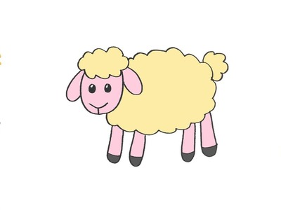 Como dibujar una oveja facil para niños | Dibujos faciles