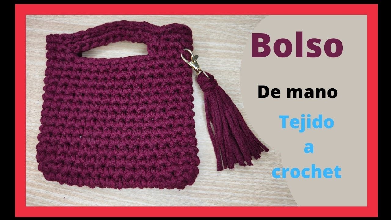 ✅BOLSO tejido a crochet [FÁCIL y RÁPIDO]