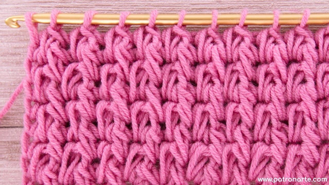 Cómo Tejer el Nuevo Punto Tunecino Pluma de Crochet Tunecino un Punto Tupido, Único y Diferente