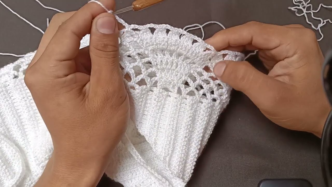 Cómo tejer un crop top a crochet. top unitalla. gana dinero tejiendo está super idea a crochet 2