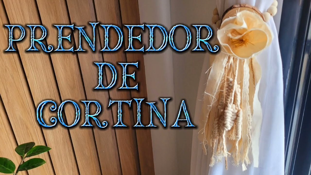 DIY-PRENDEDOR de CORTINA no estilo BOHO
