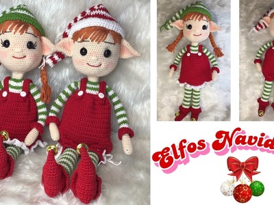 Elfos Navideños Amigurumi 1.4 (SUBS????????????????) #elfoscrochet #navidadamigurumi #elfotejido