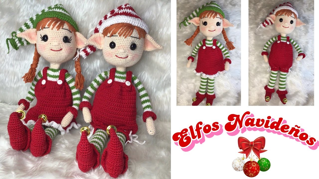 Elfos Navideños Amigurumi 3.4 (SUBS????????????????) #elfoscrochet #navidadamigurumi #elfotejido