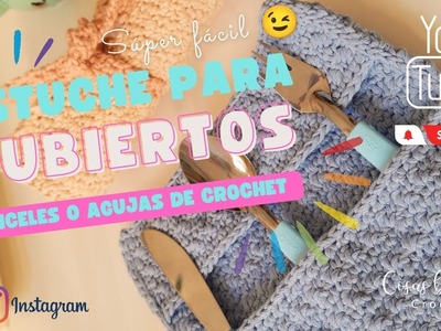 Estuche para cubiertos, brochas, pinceles, agujas de crochet!! RE CONTRA FACIL! yo te avisee