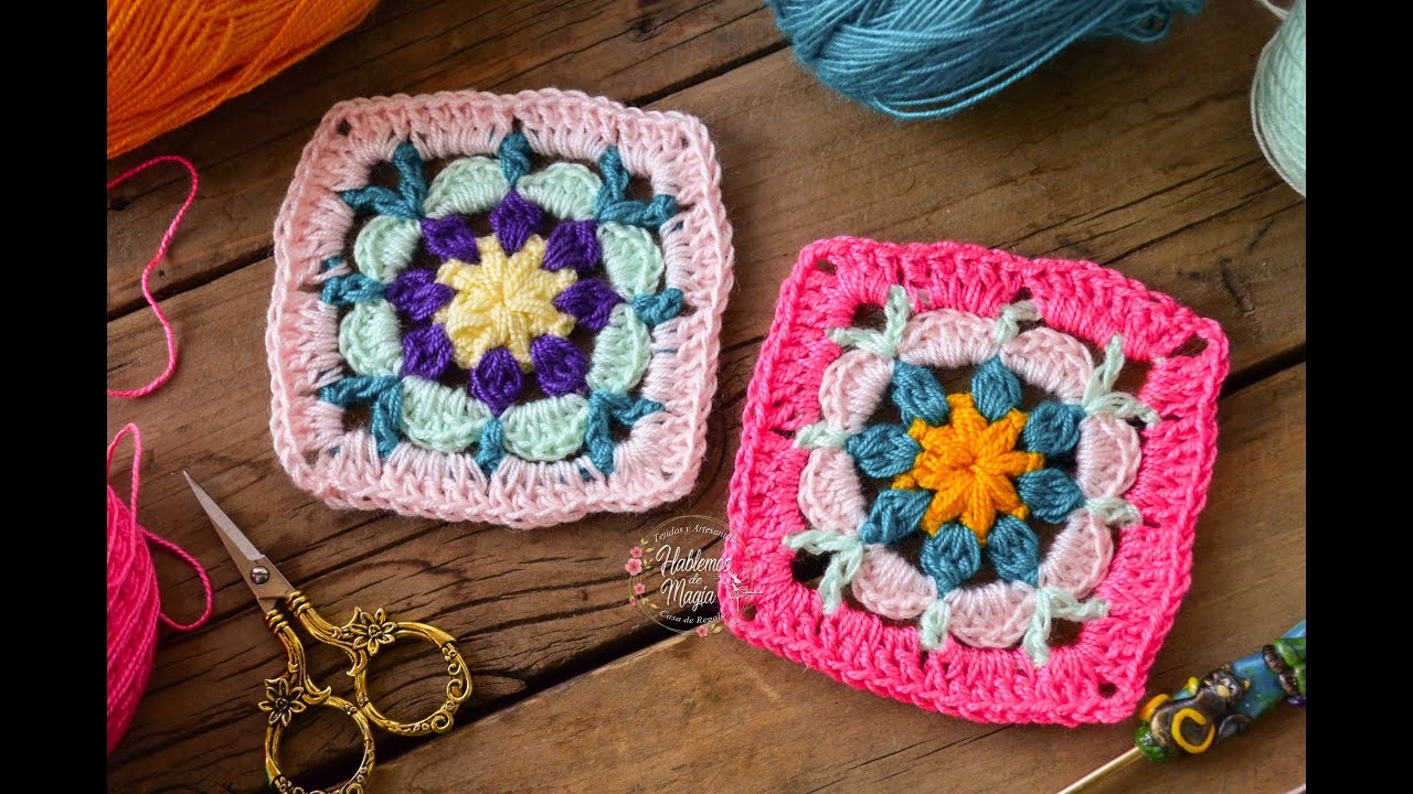 ( Granny primaveral) Técnicas , Crochet y muchos Tips