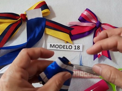 Modelo # 18 Cuaderno Moños Lazos con Cintas - Ribbon bows Tutorial