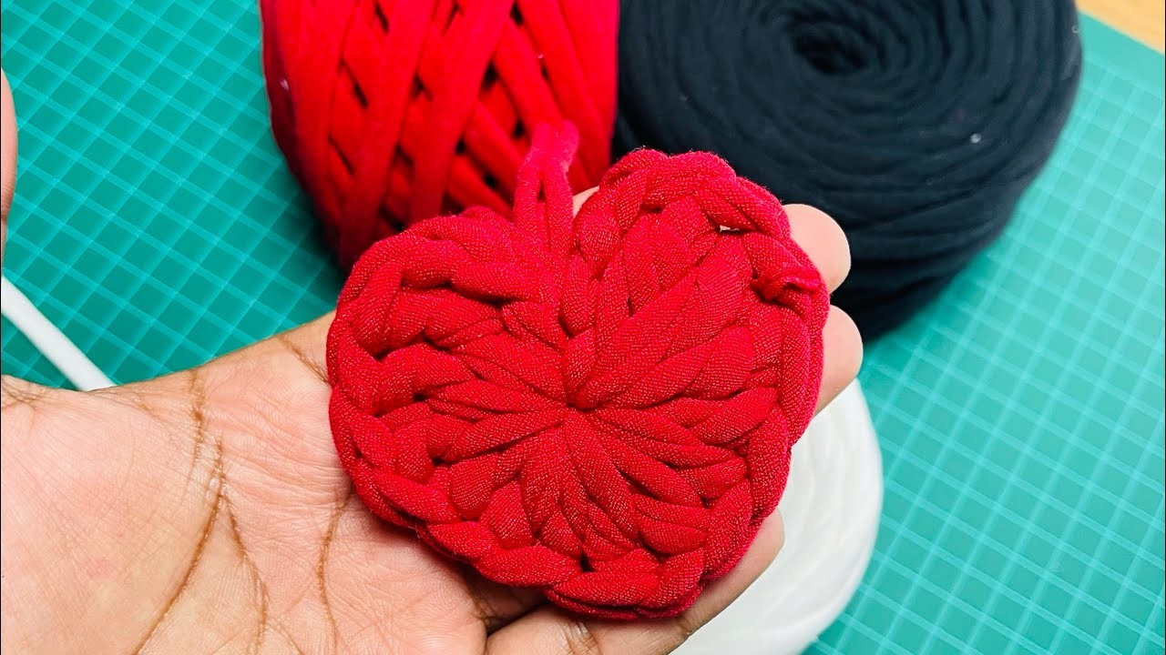 Aprende a realizar un Corazón de Crochet ???? con TRAPILLO✅