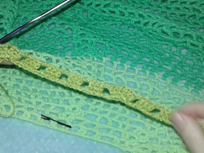 ☄☄☄capa verde limón con flores parte 1 en crochet paso a paso