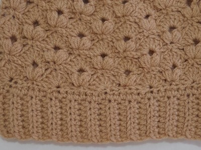 Hermoso Punto en Crochet. Gorro en Punto Puff