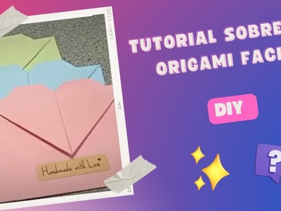 Tutorial origami # 1:  Sobre o empaque para bisuteria, version short