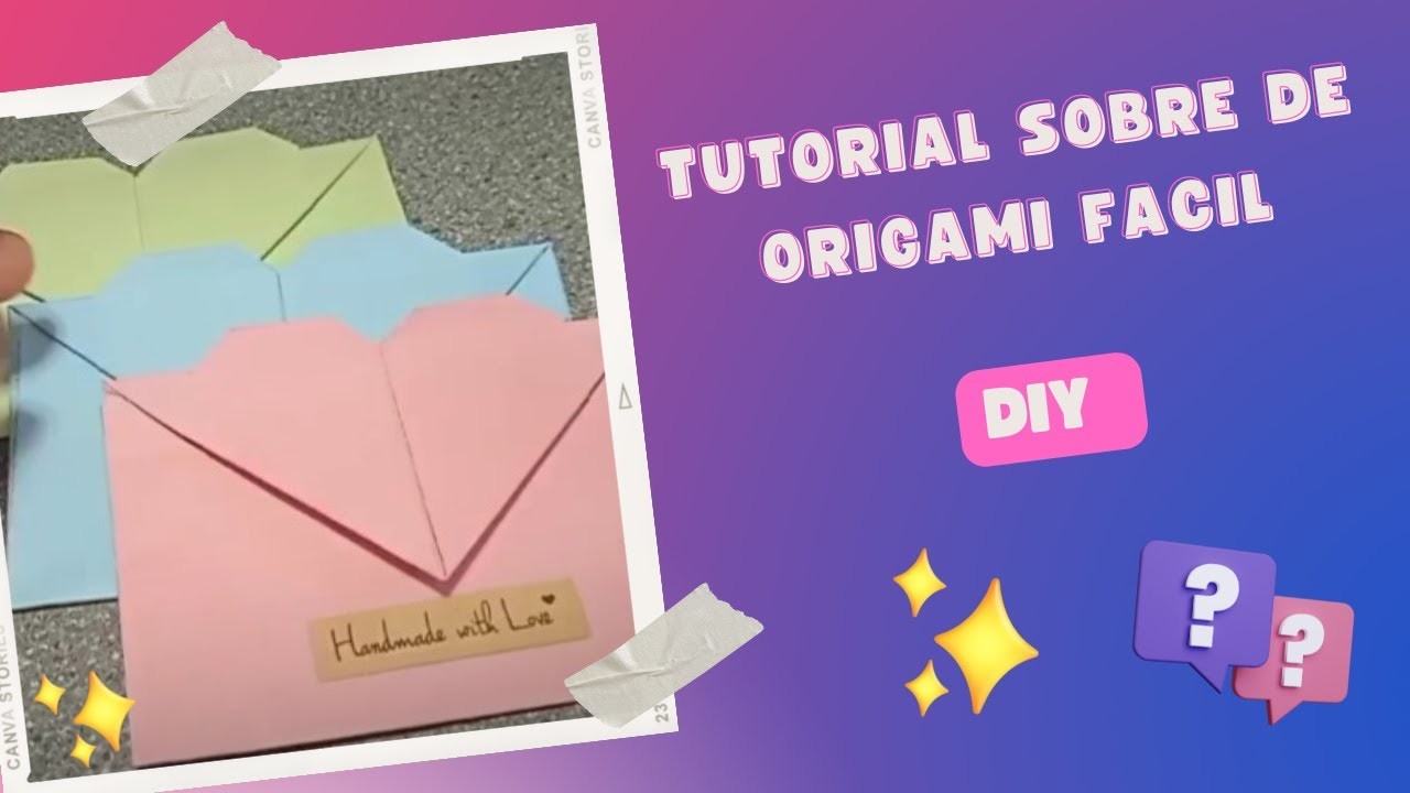 Tutorial origami # 1:  Sobre o empaque para bisuteria, version short