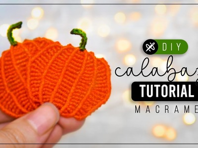 Calabaza » ???? como hacer decoración de calabaza con hilo | diy tutorial ● macrame halloween 289