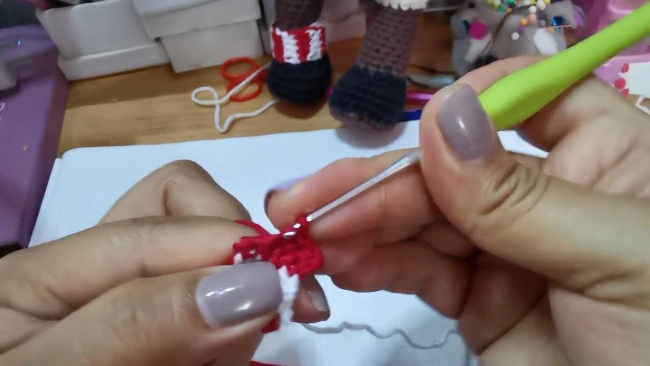 Calcetín del muñeco de nieve.!! ????