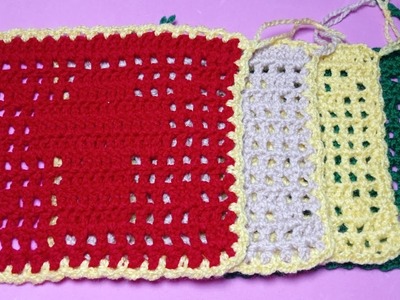 ???? #comotejer PAPEL PICADO A CROCHET #crochet VERSIÓN DIESTRO (modo espejo)‼️TEJIENDO CON HILDA ROSA????