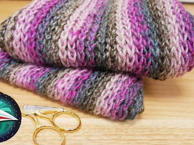 Crochet parece tejido en dos agujas | Método fácil cuello tejido que parece hecho a dos agujas