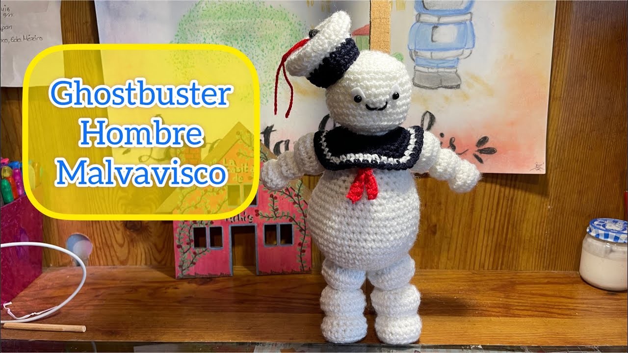 #Hombre Malvavisco#Ghostbuster#Amigurumis#Paso a paso#Tutorial#crochet#ganchillo#Subtítulos