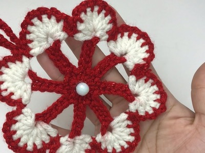 ¡TIENES hilo Rojo y Blanco? Hazlo para navidad y gana DINERO ????#crochet