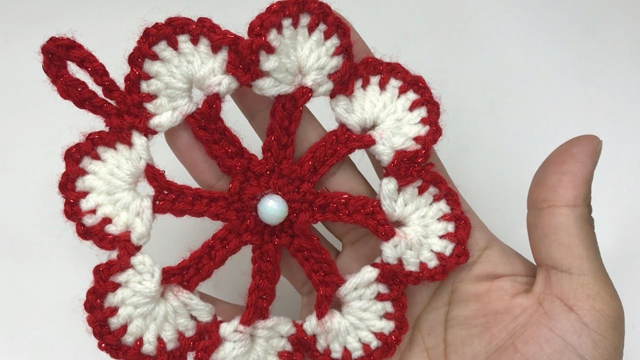 ¡TIENES hilo Rojo y Blanco? Hazlo para navidad y gana DINERO ????#crochet