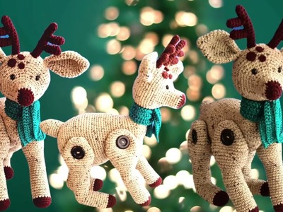 TEJI INCREIBLE RENO a Crochet decoración navideña a crochet, paso a paso a crochet Mary Rolon