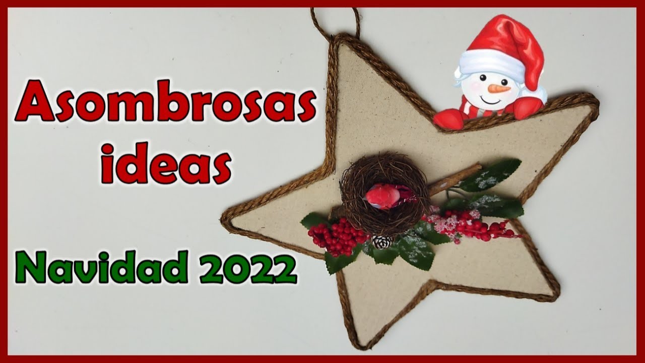 3 ASOMBROSAS MANUALIDADES PARA NAVIDAD 2022. Adornos navideños con reciclaje