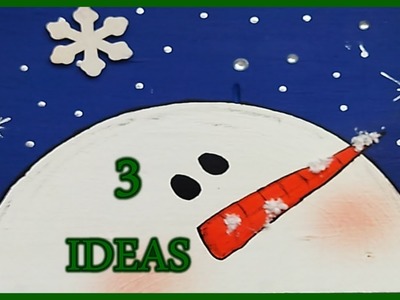 3 PRECIOSAS IDEAS NAVIDEÑAS 2022. Manualidades de Navidad 2022. ideas navideñas con reciclaje