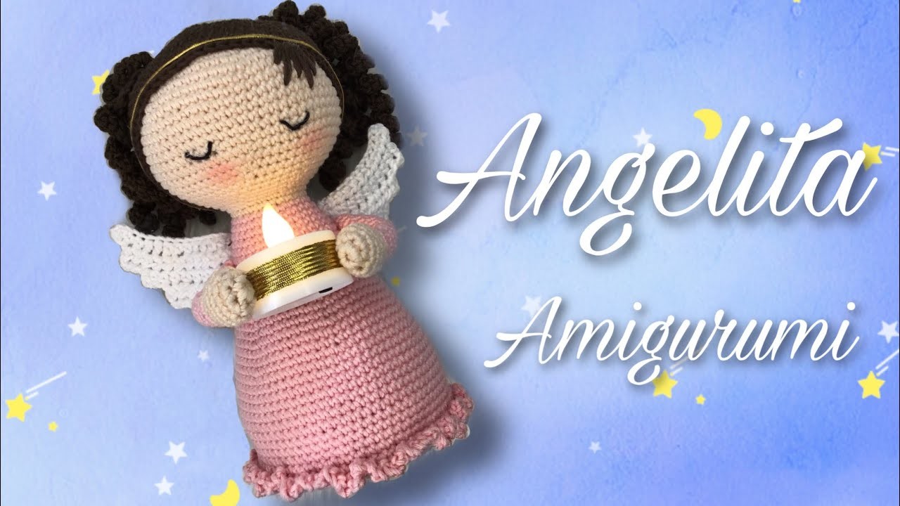 Ángel Amigurumi 1.2 (SUBS????????????????) #angelcrochet #angeltejido #angelpasoapaso