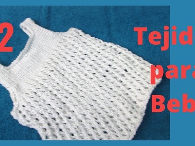 Blusa tejida con volados 9. 12 y más.  Video 2. #tejidos  #modomagda #knit ????????