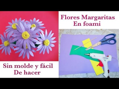 DIY-COMO HACER FLORES MARGARITAS FÁCIL Y SIN MOLDE #cute #flowers #diy