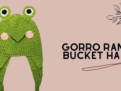 Gorro ranita con o sin orejeras-Tutorial crochet
