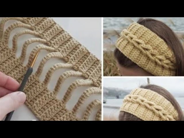 ❤¡Increíble y hermoso diseño! ???? diadema a crochet para cualquier edad