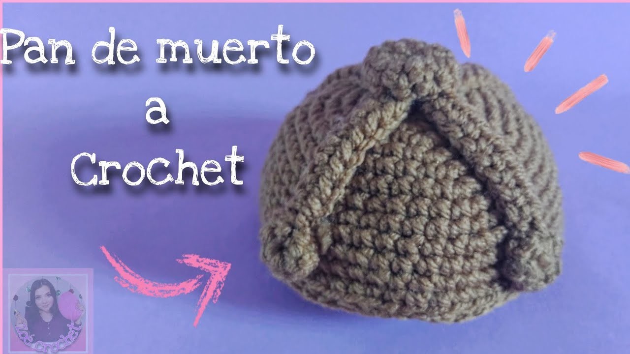 PAN DE MUERTO A CROCHET ????????️| TUTORIAL DÍA DE MUERTOS