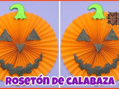 ROSETÓN DE CALABAZA PARA HALLOWEEN || DIY