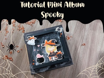 Tutorial Scrapbooking Mini Album Spooky ???? #halloween  #scrapbook